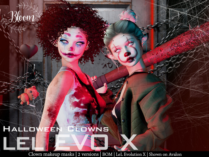 Second Life Marketplace ..Bloom.. Halloween Clowns
